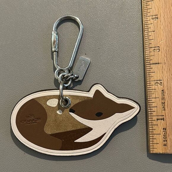 COACH Leather Deer Keychain - Picture 6 of 6